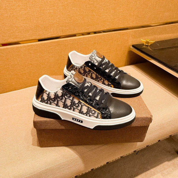 CD LOW TOP SNEAKER CHOCOLATE CALFSKIN