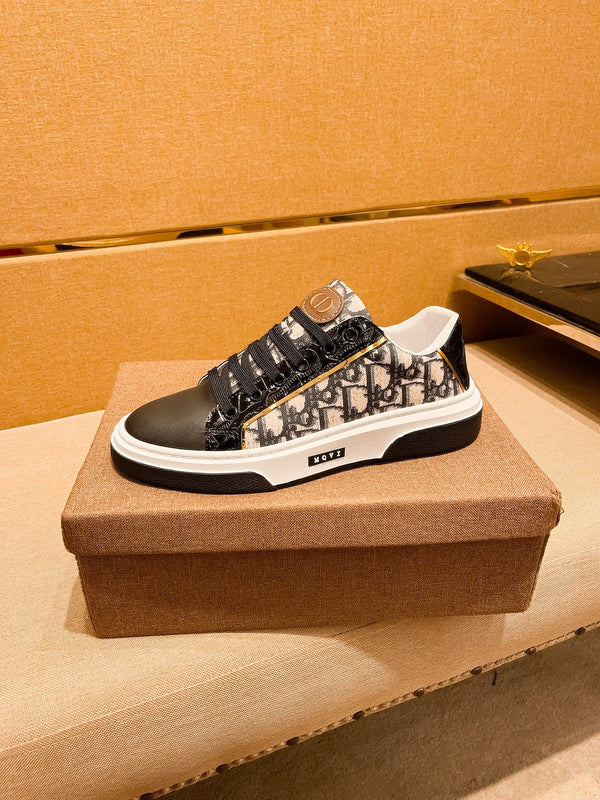 CD LOW TOP SNEAKER CHOCOLATE CALFSKIN