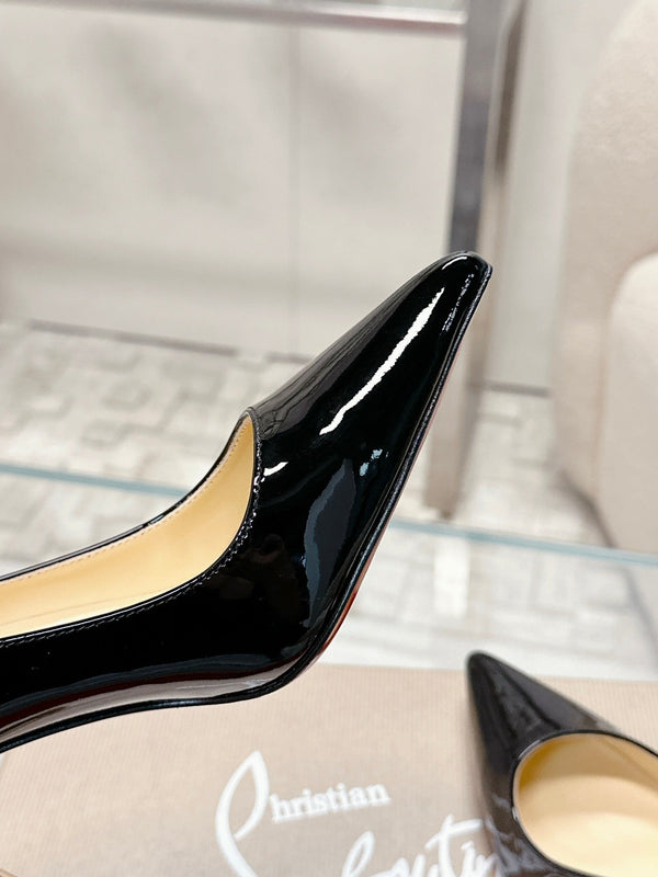 CL 25s Scepter Pumps 85mm Black Patent Leather 446634