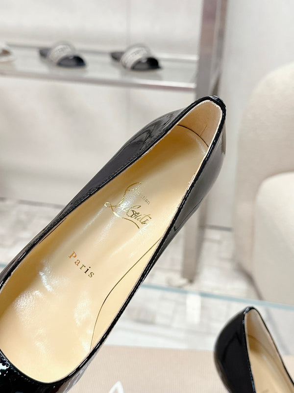 CL 25s Scepter Pumps 85mm Black Patent Leather 446634