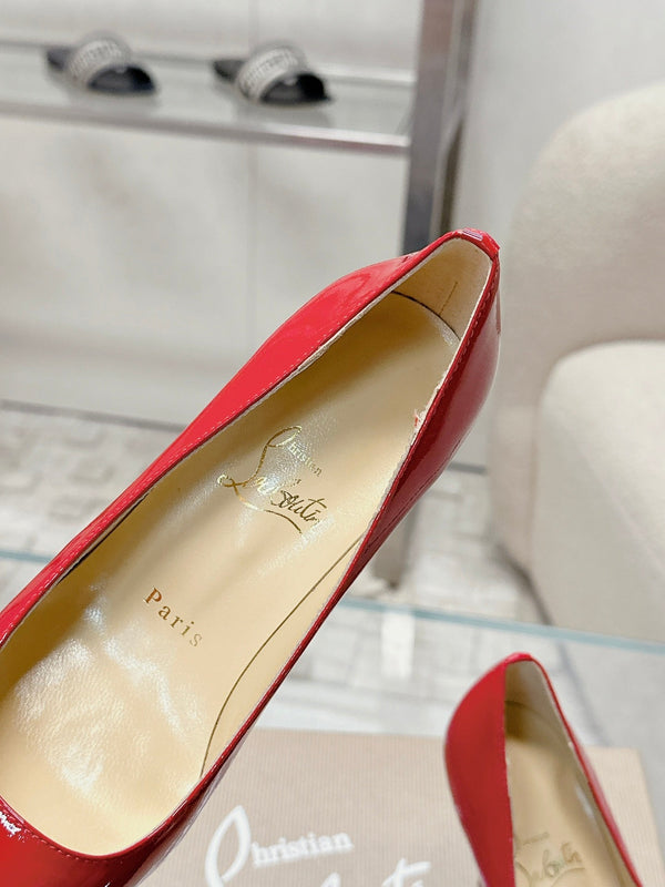 CL 25s Scepter Pumps 85mm Red Patent Leather 446635