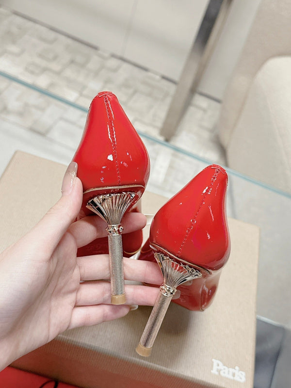 CL 25s Scepter Pumps 85mm Red Patent Leather 446635