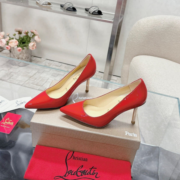 CL 25s Scepter Pumps 85mm Red Patent Leather 446635
