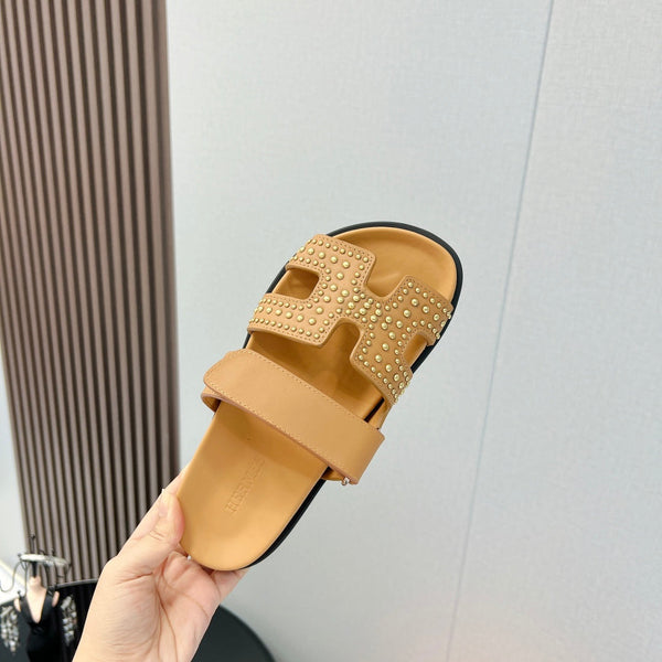 SANDALO CYPRUS IN PELLE DI VITELLO ARANCIONE CHIARO STILIZZATO