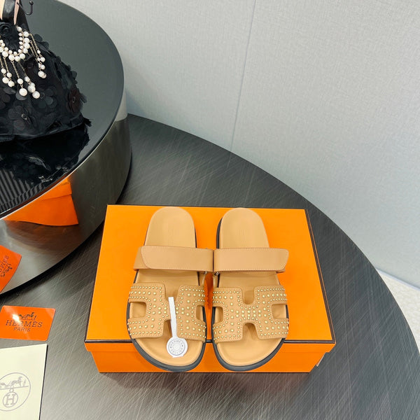 SANDALO CYPRUS IN PELLE DI VITELLO ARANCIONE CHIARO STILIZZATO