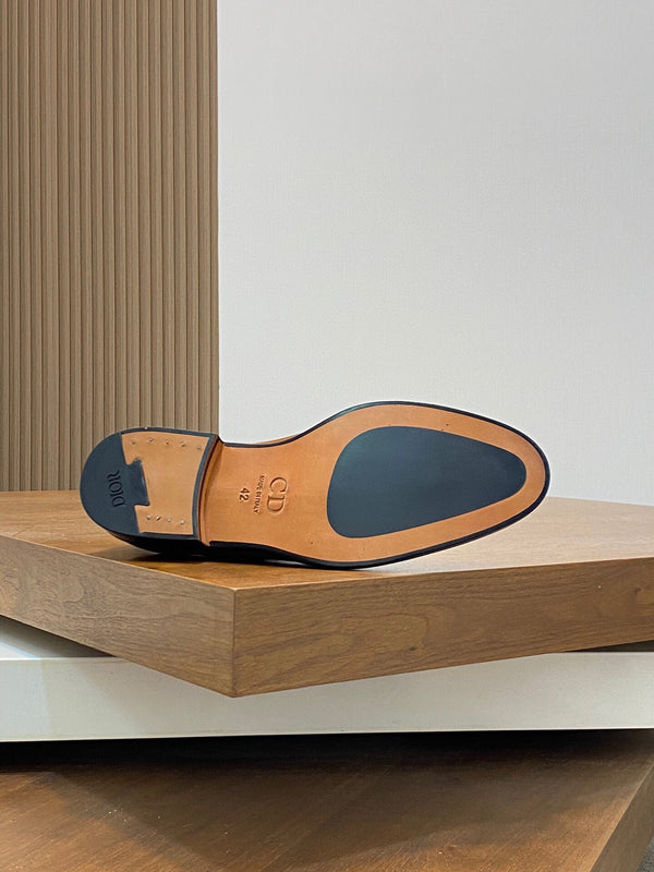 CD TIMELESS SIMPLE OXFORD TAWNY POLISHED CALFSKIN