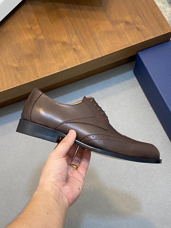 CD POINED TOE LONDON OXFORD CEDAR CALFSKIN