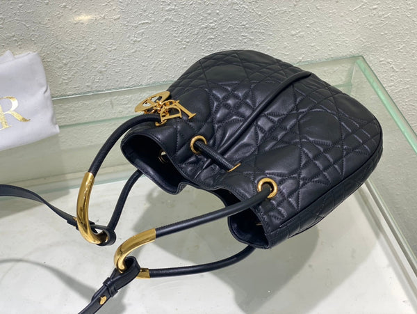 meidum cd nolita 27cm black macrocannage lambskin