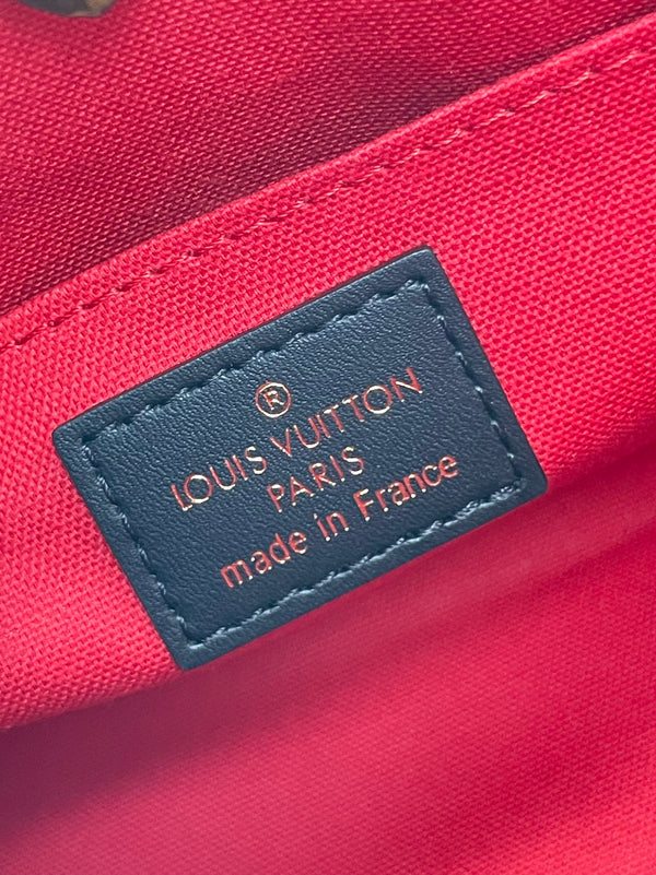 ONTHEGO BB 18 IN TELA MONOGRAMMA MARRONE E RETRO MONOGRAMMA