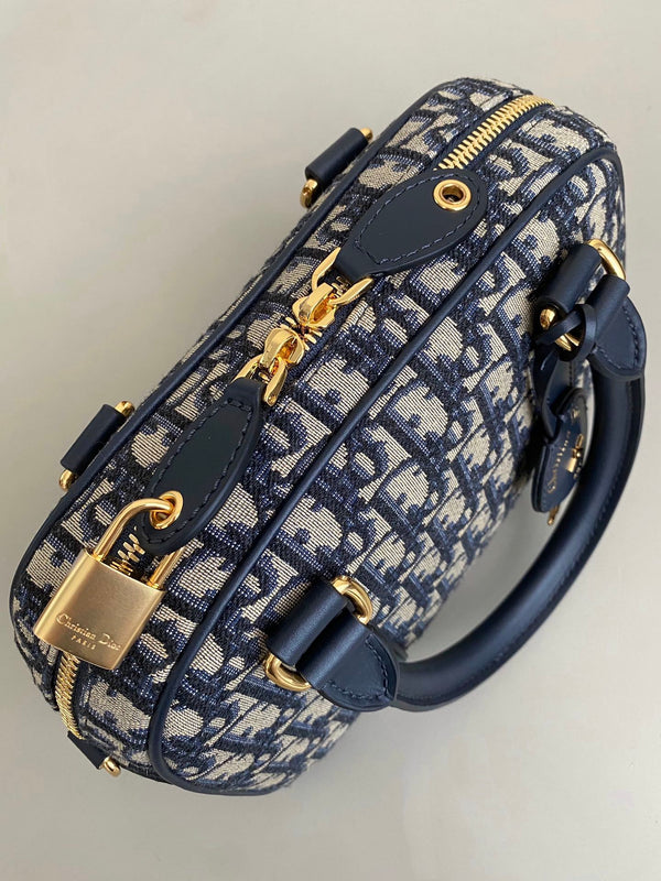 BORSA DA BOWLING D-VIBE MEDIA 25 JACQUARD BLU