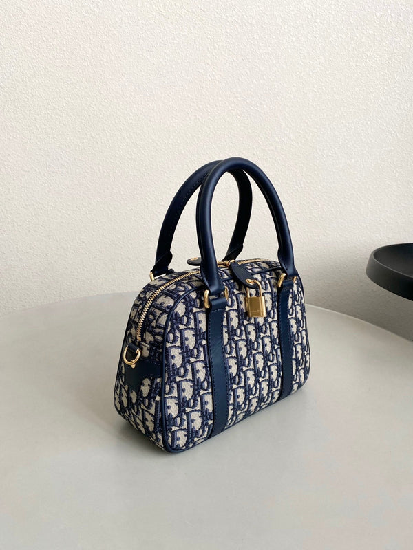 BORSA DA BOWLING D-VIBE MEDIA 25 JACQUARD BLU