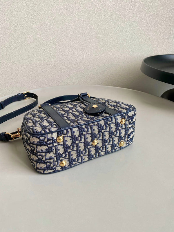 BORSA DA BOWLING D-VIBE MEDIA 25 JACQUARD BLU