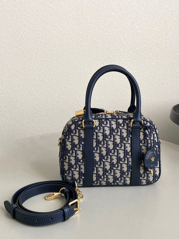 BORSA DA BOWLING D-VIBE MEDIA 25 JACQUARD BLU