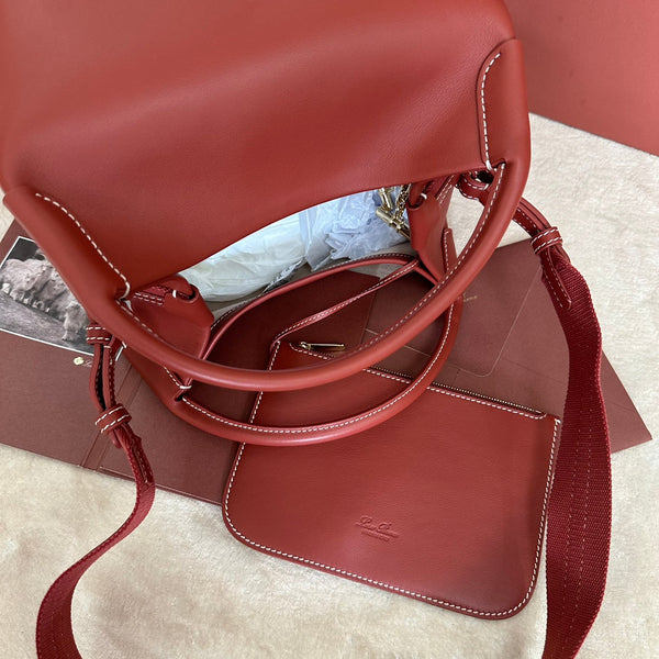 MEDIUM 36 BAG IN VERMILION RED CALFSKIN WITH GOLD HARDWARE