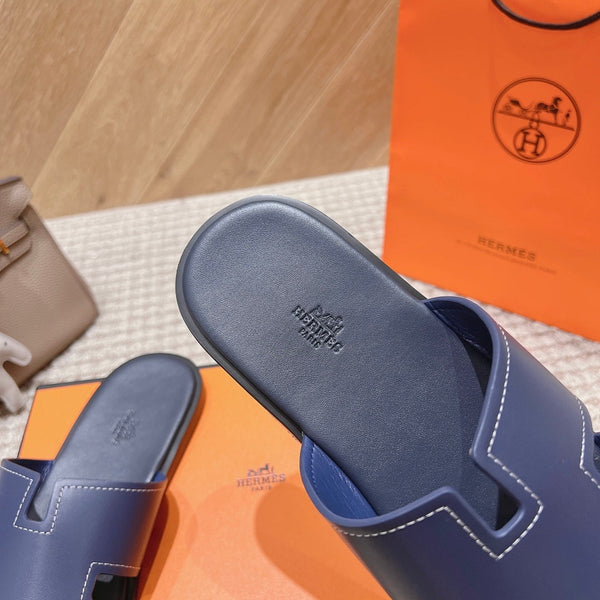 HM Izmir Sandals Indigo Calfskin 294946