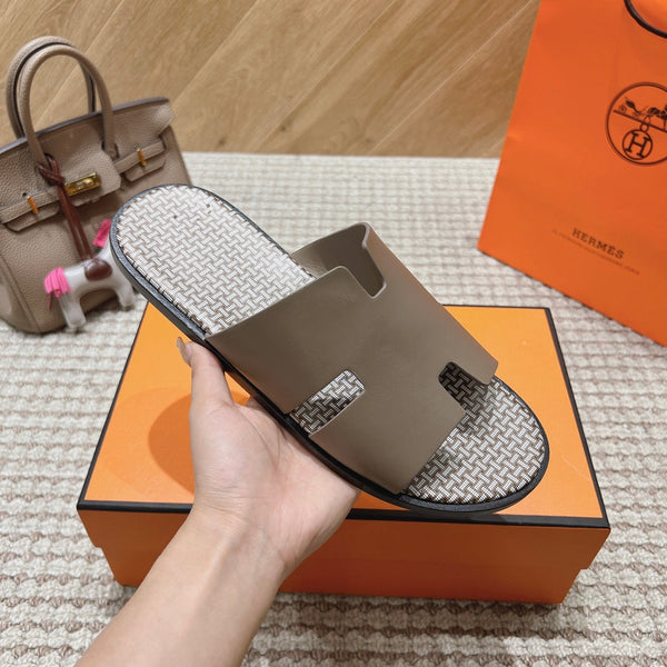 HM Izmir Sandals Etoupe Calfskin 294949