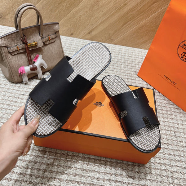 HM Izmir Sandals Black Calfskin 294950