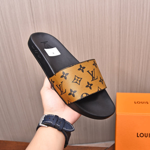 LV MULE CHOCOLATE BROWN MONOGRAM CALFSKIN