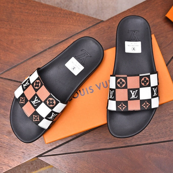 LV MULE SANDAL COLORFUL DAMIER CALFSKIN