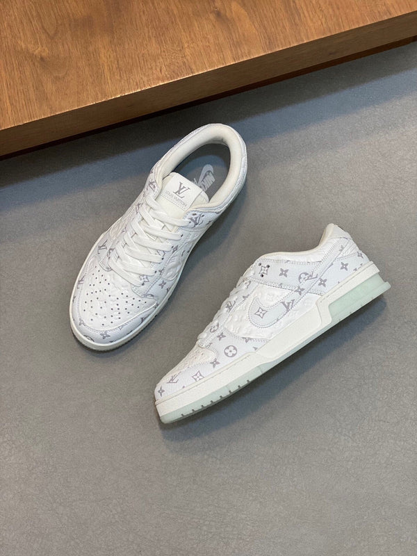 SCARPA AIR TRAINER IN VITELLO BIANCO