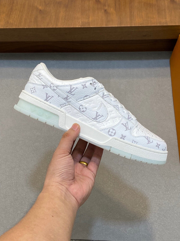 SCARPA AIR TRAINER IN VITELLO BIANCO