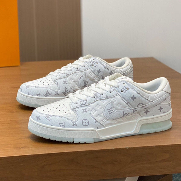 SCARPA AIR TRAINER IN VITELLO BIANCO