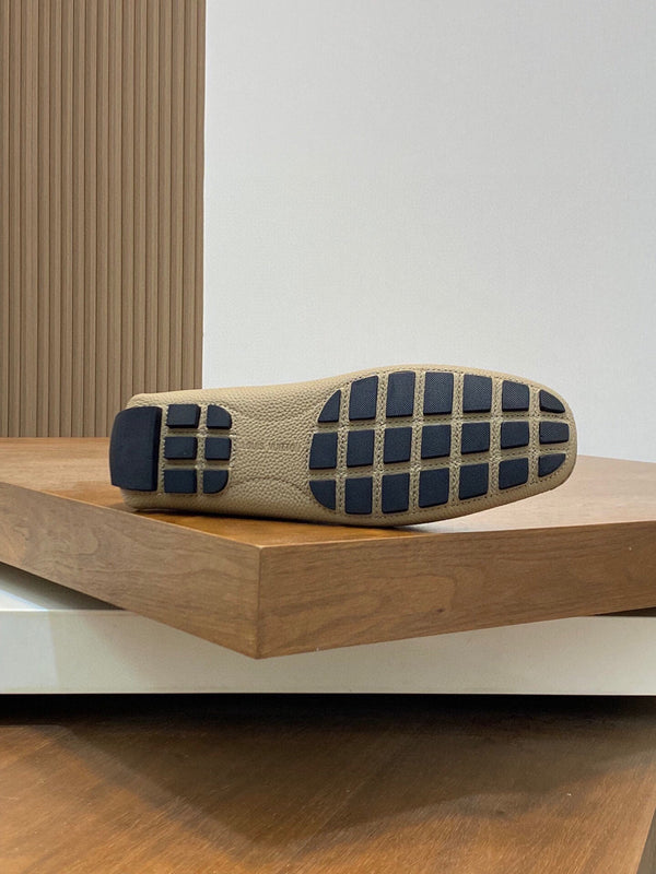 LV LOAFER IN DARK CREAM WRINKLE CALFSKIN