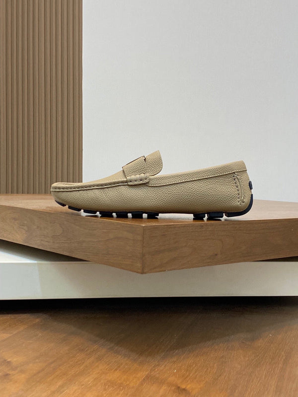 LV LOAFER IN DARK CREAM WRINKLE CALFSKIN