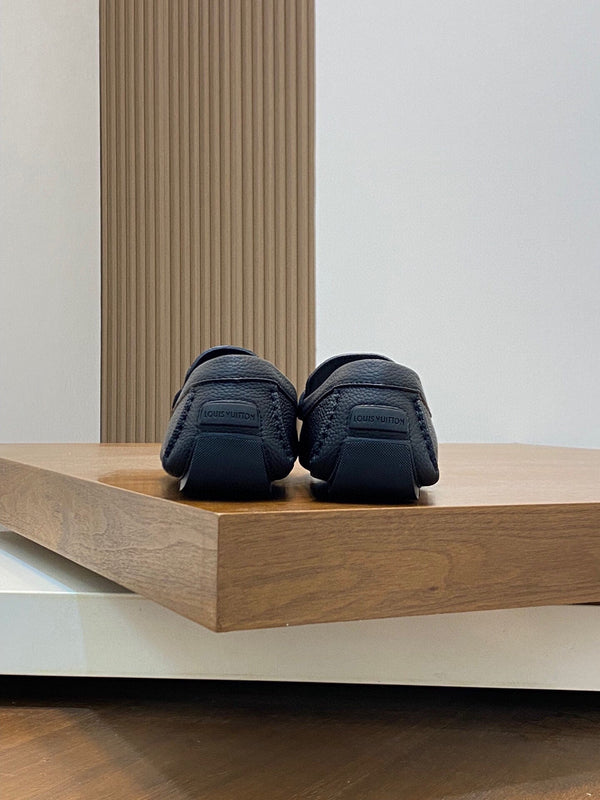 LV LOAFER IN BLACK WRINKLE CALFSKIN