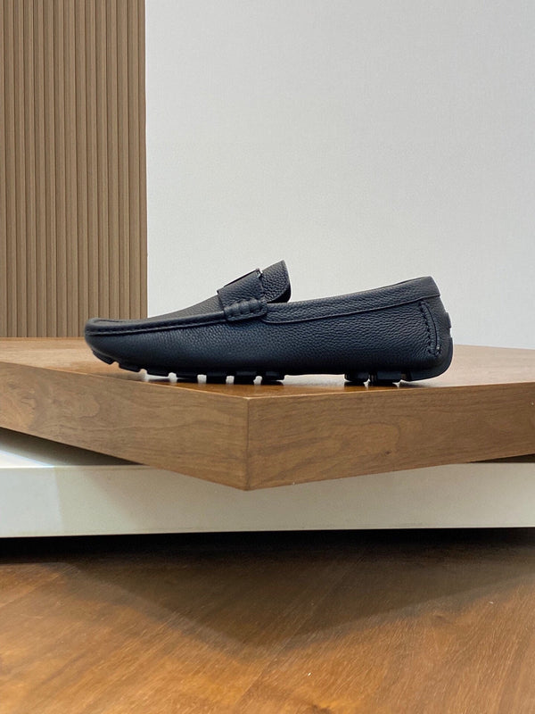 LV LOAFER IN BLACK WRINKLE CALFSKIN