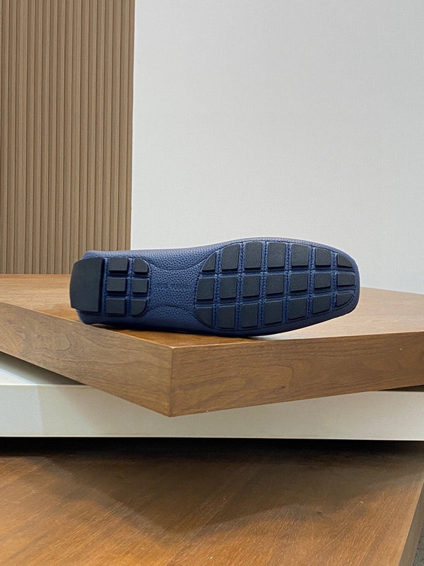 LV LOAFER IN NAVY BLUE WRINKLE CALFSKIN