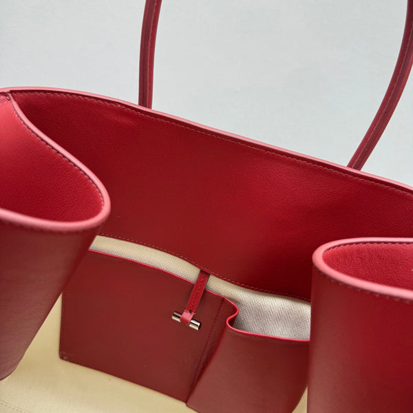 The Row Margaux 17 Red Leather