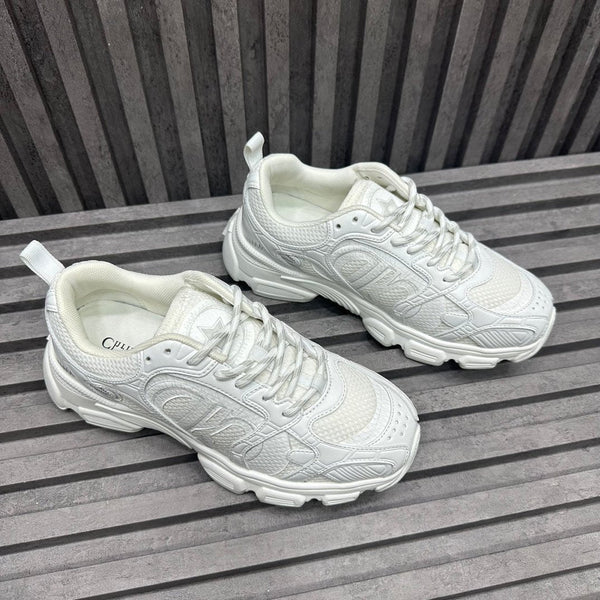 CD CHRONO SNEAKER WHITE CALFSKIN
