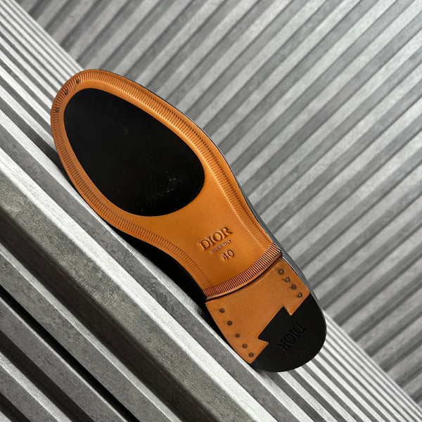 CD SYMBOL GRANVILLE LOAFER GLOSSY BLACK CALFSKIN