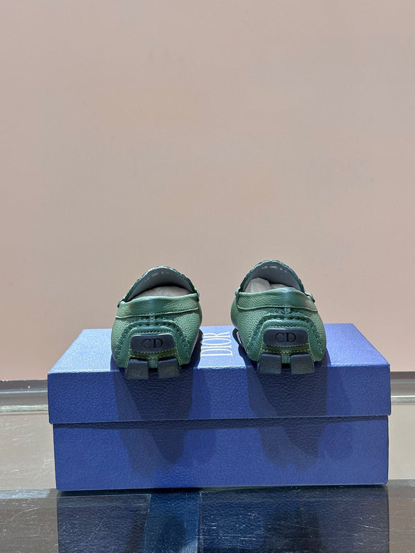 CD ODÉON LOAFER DARK GREEN CALFSKIN