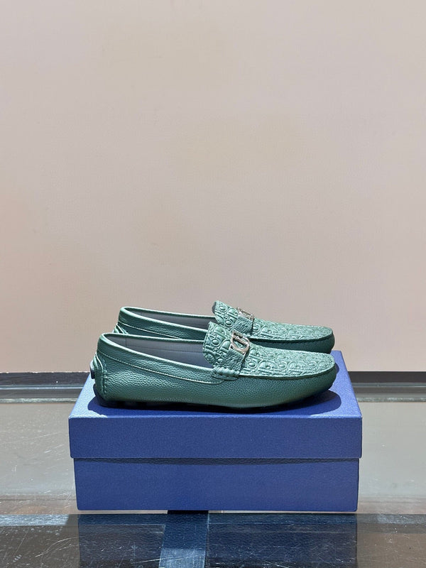 CD ODÉON LOAFER DARK GREEN CALFSKIN