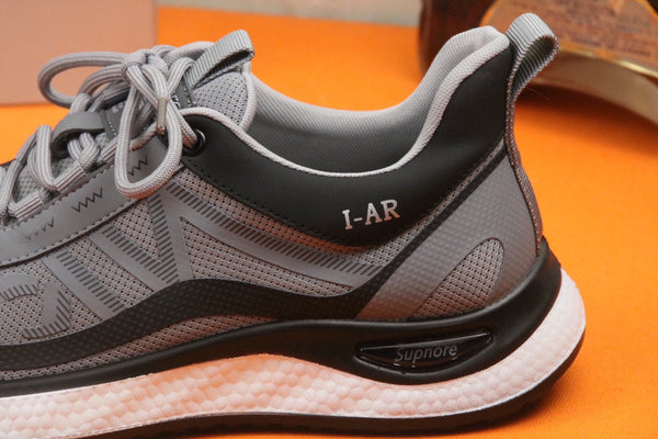 PRA SNEAKER IN GREY BREATHABLE KNIT FABRIC