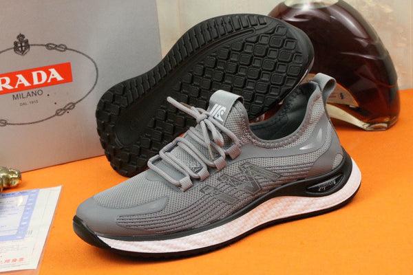 PRA SNEAKER IN LIGHT GREY BREATHABLE KNIT FABRIC