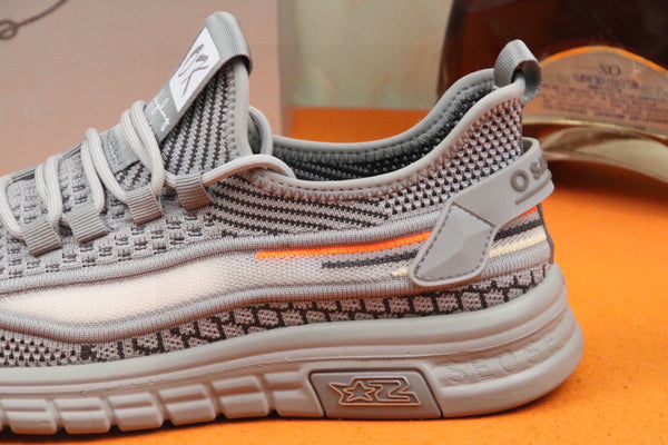 PRA SNEAKER IN GREY BREATHABLE FLYKNIT STRETCH FABRIC