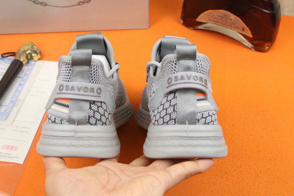 PRA SNEAKER IN GREY BREATHABLE FLYKNIT STRETCH FABRIC