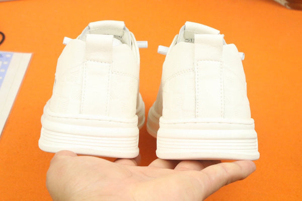 PRA SNEAKER IN WHITE EMBOSSED CALFSKIN