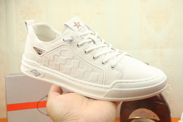 PRA SNEAKER IN WHITE EMBOSSED CALFSKIN