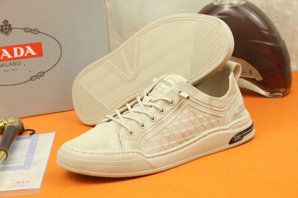 PRA SNEAKER IN BEIGE CARO SUEDE CALFSKIN