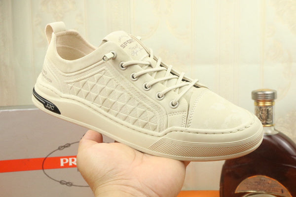 PRA SNEAKER IN BEIGE CARO SUEDE CALFSKIN