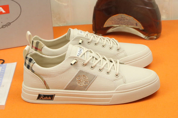 SCARPA DA STIVALETTO PRA IN PELLE DI VITELLO BEIGE CREMA E TESSUTO RICAMATO TAN