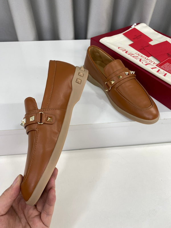 MOCASSINO LEISURE FLOWS SPLIT IN PELLE DI VITELLO MARRONE BRONZO