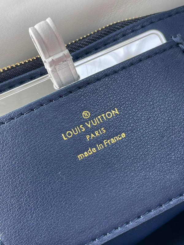 GO-14 MM 23 IN BIANCO ROSSO MIX BLU NAVY PELLE DI AGNELLO TRAPUNTATA FERRAMENTA ORO