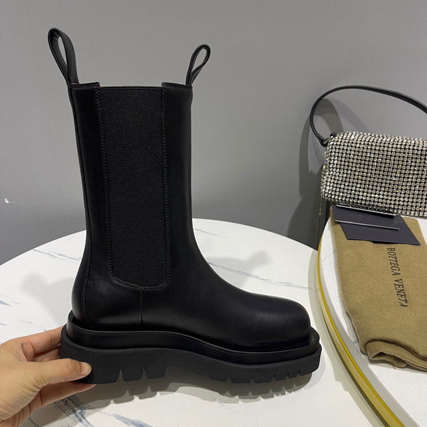 BV 25s Lug Chelsea Boot Black 55mm Cowhide 429126