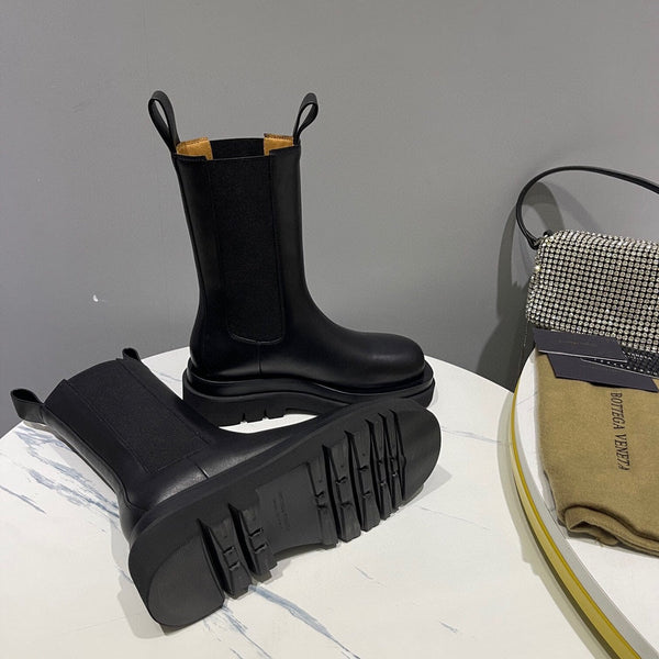 BV 25s Lug Chelsea Boot Black 55mm Cowhide 429126