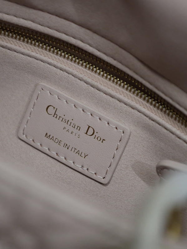 Lady Bag 20cm Pink Pale Green Lambskin